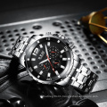 B RAY 9007 High Quality Men Watch Chronograph Sport Mens Watches Top Brand Luxury Waterproof Full Steel Quartz Gold Clock